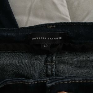 Universal Standard stretchy skinny jeans, high rise